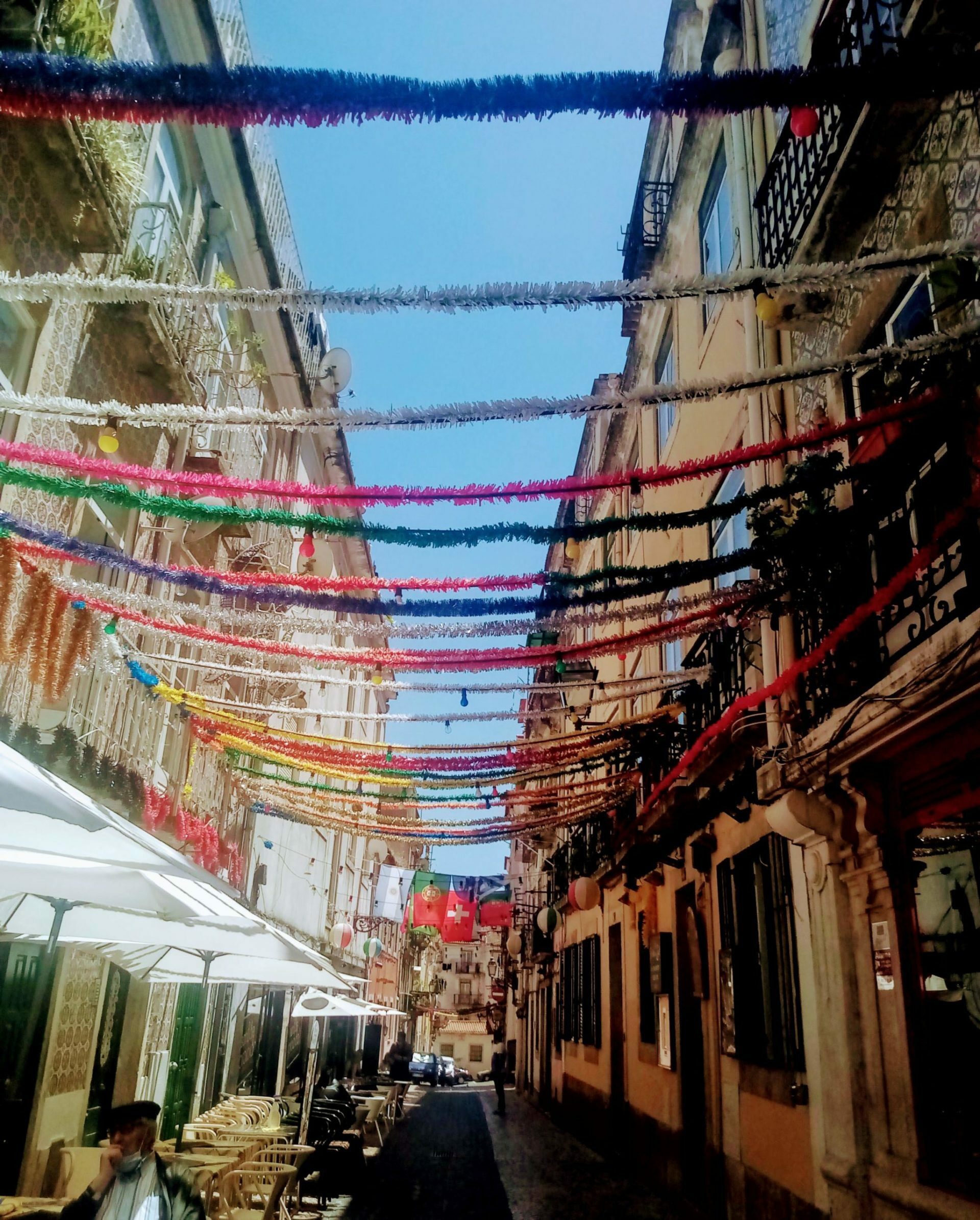The empy street of Bairro Alto.
